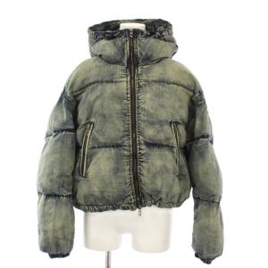 24AW W-AVES デニム中綿ジャケット USED加工 36
