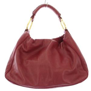 ワンハンドル トートバッグ ハンドバッグ レザー レッド /TK