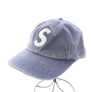23SS Pigment Canvas S Logo 6-Panel ブルー