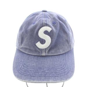 Supreme 23SS Pigment Canvas S Logo 6-Panel ブルー