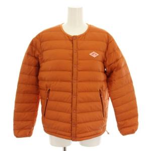 インナーダウンジャケット Inner Down Jacket アウター ロゴワッペン 36 オレンジ 18A-KW-001