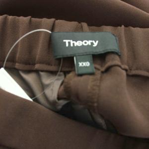 Theory CLASSIC CREPE TREECA PULL ON J パンツ XX0 ブラウン 無地 プルオンタイプ