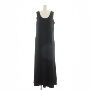 25AW タンクレイヤードマキシカットソーワンピース ロング 1 黒 ブラック /RR