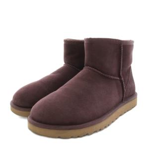 クラシックミニ2 Classic Mini II ムートンブーツ ショートブーツ USA8 赤紫 レッドパープル