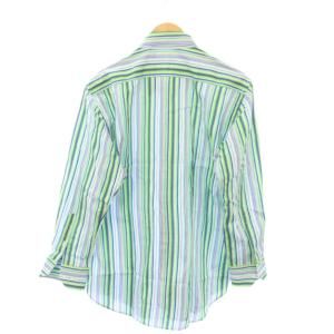 ETRO ボタンダウンシャツ カジュアル 長袖 レギュラーカラー ストライプ柄 41 マルチカラー /BB
