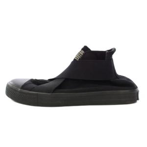 ハイカットスニーカー シューズ キャンバス ワンカラー 27.5cm 黒 ブラック /BB