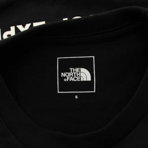 THE NORTH FACE ショートスリーブバンダナスクエアロゴティー Tシャツ 半袖 クルーネック ストレッチ プリント バイカラー