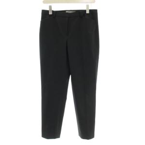 スラックス 40 黒 無地 スーツ 長ズボン ベルトループ /JP