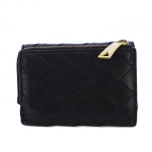 BOTTEGA VENETA イントレチャート 三つ折り財布 ブラック R00335281L