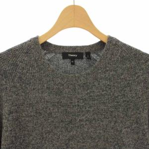 Theory 17AW CASHMERE 2 ENZO C ニット セーター クルーネック 長袖 カシミヤ XS グレー