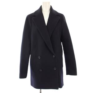 NEST. WASHED CAFE ダブルブレストコート アウター P 紺 ネイビー /TK