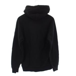 STUSSY ロゴ刺繍 プルオーバーパーカー スウェット M 黒 /KH