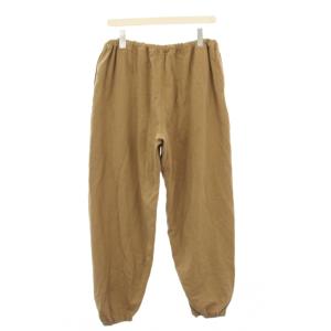 BACCA 25SS ソフトコットン オーバースウェットパンツ イージー ワイド ジョガーパンツ 36 茶 35-04-51-04102