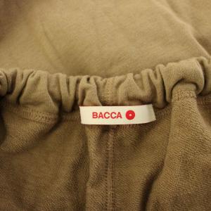 BACCA 25SS ソフトコットン オーバースウェットパンツ イージー ワイド ジョガーパンツ 36 茶 35-04-51-04102