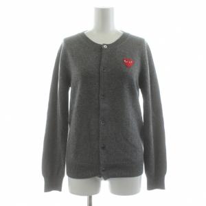 AD2005 ニットカーディガン ウール100％ M グレー AZ-N007