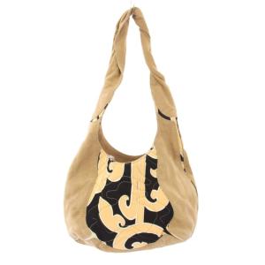 ワンショルダーバッグ レザー 切替 ベージュ /BB