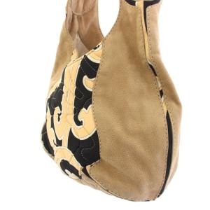 LEONARD ワンショルダーバッグ レザー 切替 ベージュ /BB