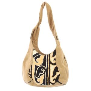 LEONARD ワンショルダーバッグ レザー 切替 ベージュ /BB