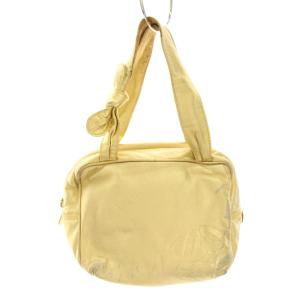 ハンドバッグ アナグラム リボン レザー ゴールドカラー /YT OH