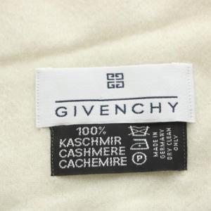 GIVENCHY マフラー フリンジ カシミヤ アイボリー /AN33