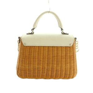 kate spade new york 2WAY かごバッグ ハンドバッグ ショルダーバッグ ベージュ 白 /MI