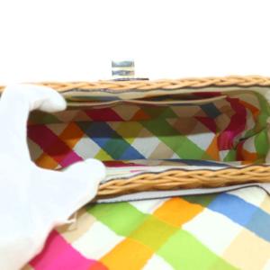 kate spade new york 2WAY かごバッグ ハンドバッグ ショルダーバッグ ベージュ 白 /MI