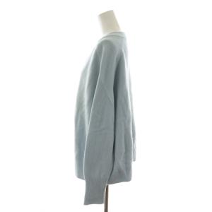 IENA ニット セーター ウール カシミヤ混 水色 ライトブルー Vネック 長袖 /RR