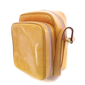 LOUIS VUITTON モノグラムヴェルニ ウースター ショルダーバッグ イエロー M91075