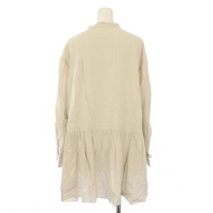 23区 23AW ドレープドビークロス チュニック ブラウス 長袖 44 ベージュ BLWWSA0211 /KH