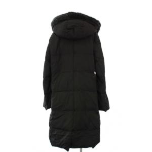 dama collection ダウンコート フーディ アウター ロング フォックスファー 15AR 黒 12328-02981 /KH
