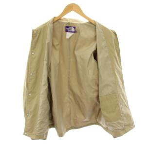 THE NORTH FACE PURPLE LABEL ビームス BEAMS別注 コーチジャケット ナイロンジャケット アウター ロゴ刺繍 M ベージュ NP2917N