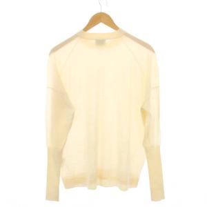 Acne Studios ニット セーター 長袖 クルーネック 薄手 ウール ワンカラー 無地 XS アイボリー /BB