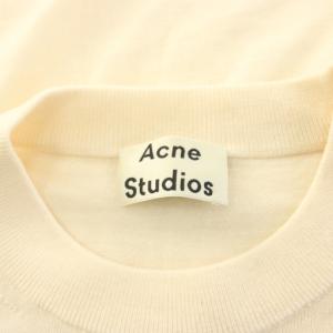 Acne Studios ニット セーター 長袖 クルーネック 薄手 ウール ワンカラー 無地 XS アイボリー /BB