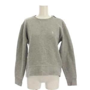 トレーナー スウェット XS グレー 長袖 ロゴ刺繍 /YM