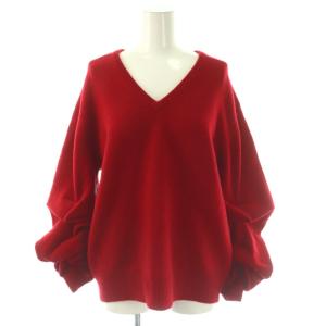 ニット セーター Vネック XS 赤 /ES