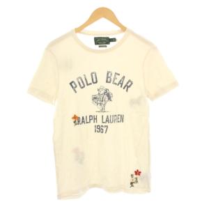 POLO COUNTRY ポロベア Tシャツ カットソー 半袖 S アイボリー /KH