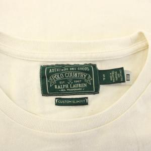 RALPH LAUREN POLO COUNTRY ポロベア Tシャツ カットソー 半袖 S アイボリー /KH
