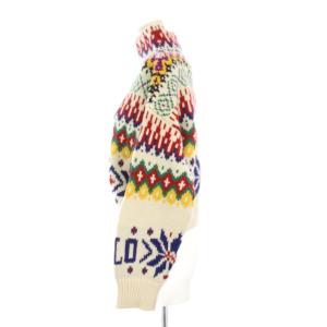 POLO RALPH LAUREN ノルディックハイネックニット セーター 長袖 クロップド丈 XS 白 211881602001 /KH
