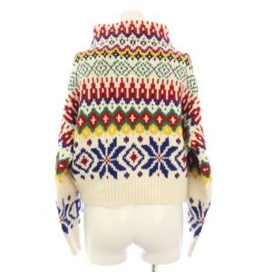 POLO RALPH LAUREN ノルディックハイネックニット セーター 長袖 クロップド丈 XS 白 211881602001 /KH