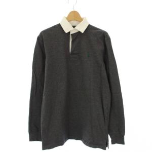 ポロシャツ ラガーシャツ 長袖 CLASSIC FIT スモールポニー S グレー /KH