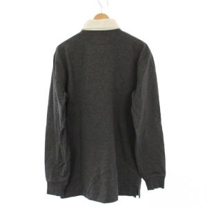 POLO RALPH LAUREN ポロシャツ ラガーシャツ 長袖 CLASSIC FIT スモールポニー S グレー /KH