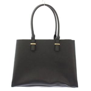 トートバッグ ハンドバッグ レザー ワンカラー 黒 ブラック /BB