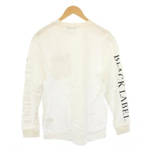 BLACK LABEL CRESTBRIDGE ヘビーウェイトカットソー Tシャツ ロンT 長袖 ロゴ M 白 51P80-490-02 /KH