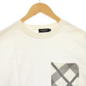 BLACK LABEL CRESTBRIDGE ヘビーウェイトカットソー Tシャツ ロンT 長袖 ロゴ M 白 51P80-490-02 /KH