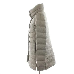 HERNO スタンドネックミドル丈ダウンコート 40 ベージュ PI0489D