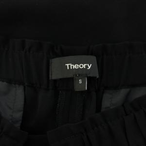 Theory POWDER CREPE TRALPIN イージーパンツ S 黒 01-9306455 /KH