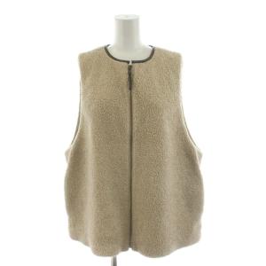 24AW ボアベスト ジップアップ ベージュ 24011220603030 /AN13