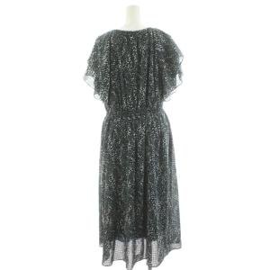 theory luxe 24SS CITY GLOW PRINT ARVA ワンピース ミモレ ロング 総柄 ノースリーブ 38