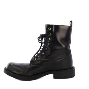 Tao ショートブーツ レースアップ レザー 23.5cm 黒 /KH