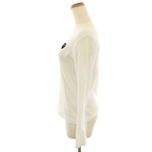 PLAY Comme des Garçons AD2020 カットソー Tシャツ S 白 ホワイト 長袖 ハートワッペン AZ-T119 /HN